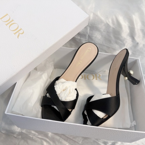 Dior Shoes - BNIB*Dior Tribales Satin Heel Sandal